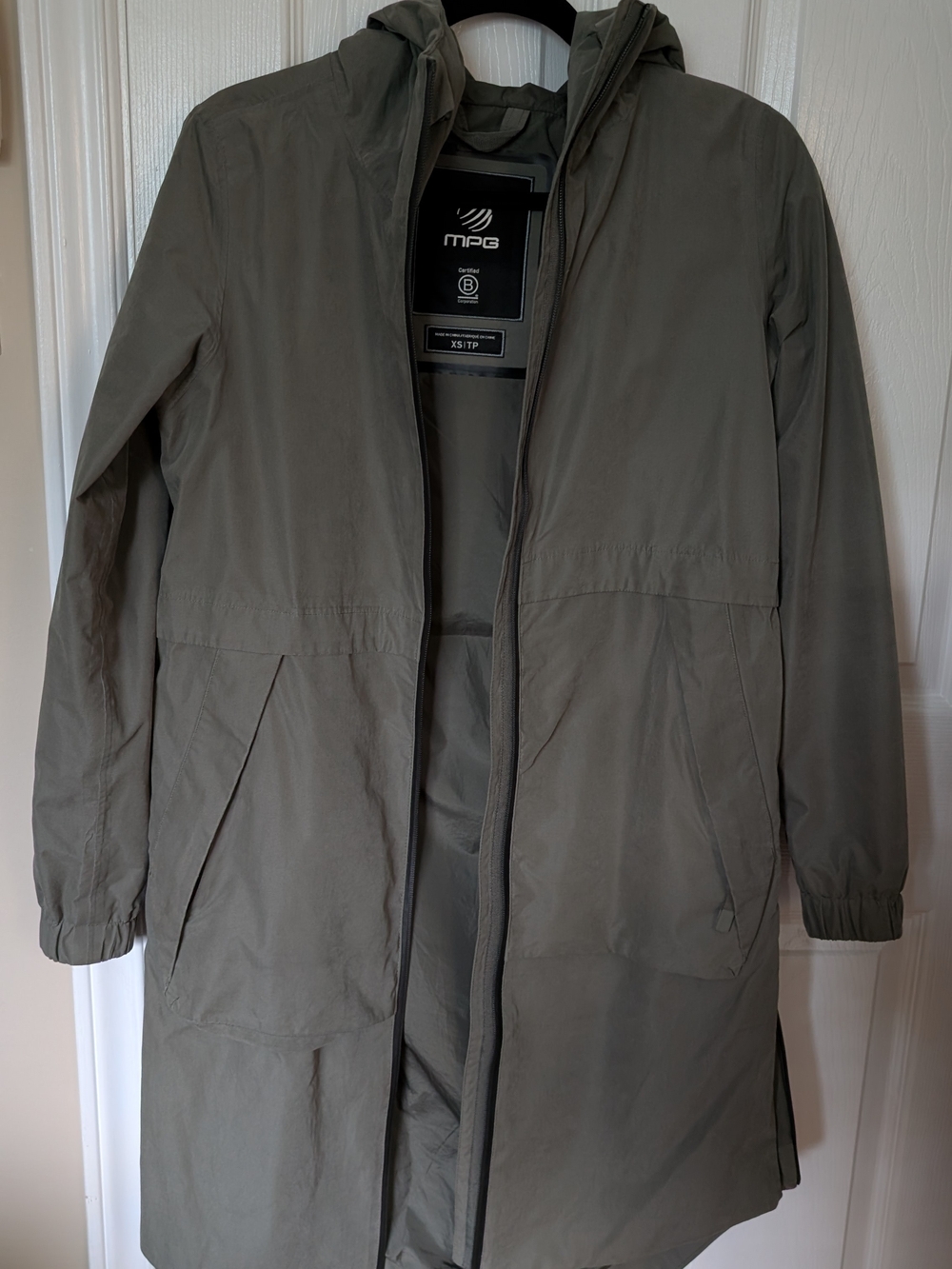 Navigate Recycled Polyester Sueded Waterproof Rain Jacket - Sueded Fern